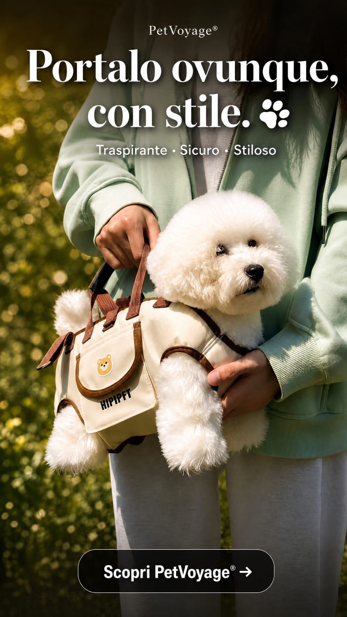 PetVoyage® – Trasportino Traspirante per Animali Domestici